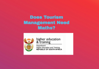 Does Tourism Management Need Maths? 